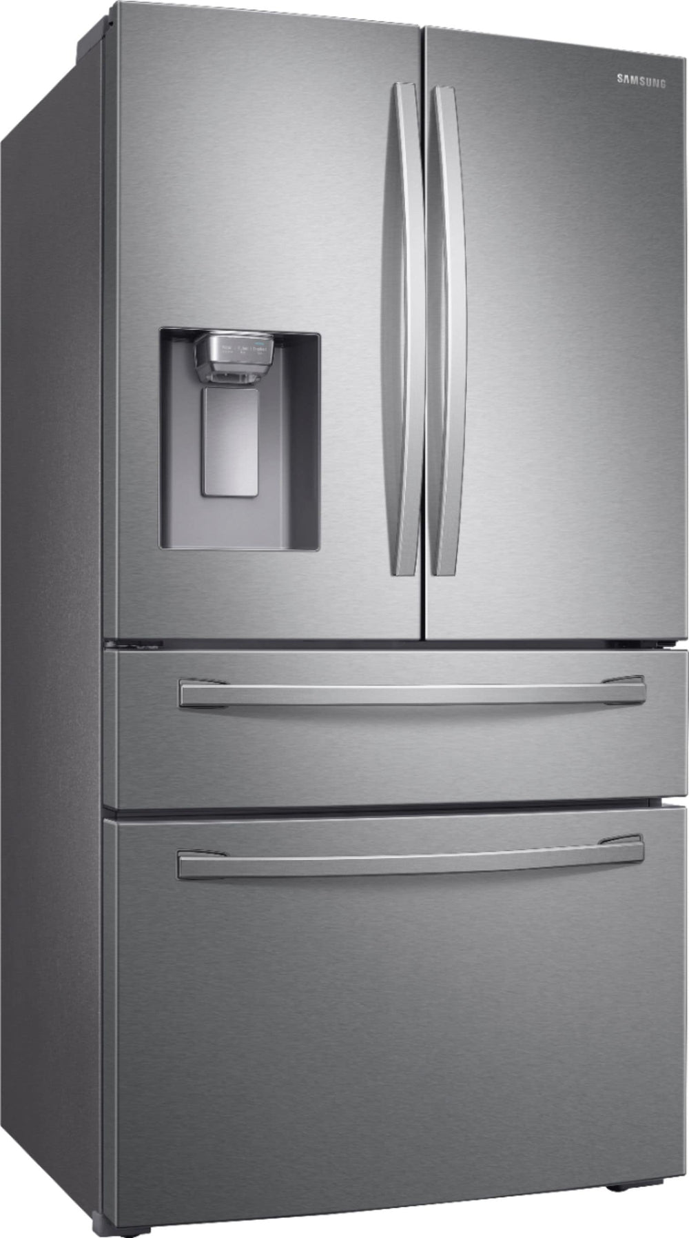 Samsung - 22.6 cu. ft. 4-Door French Door Counter Depth Refrigerator with FlexZone Drawer - Stainless steel_1