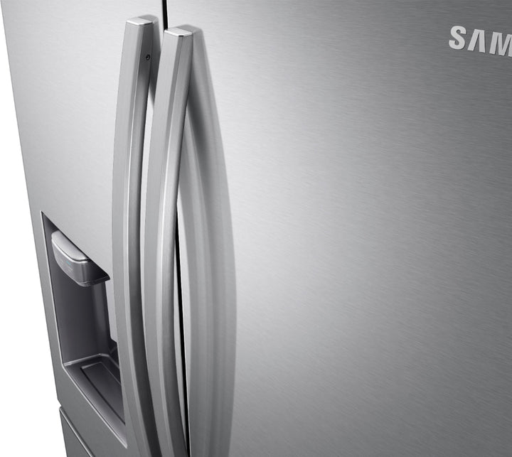 Samsung - 22.6 cu. ft. 4-Door French Door Counter Depth Refrigerator with FlexZone Drawer - Stainless steel_3