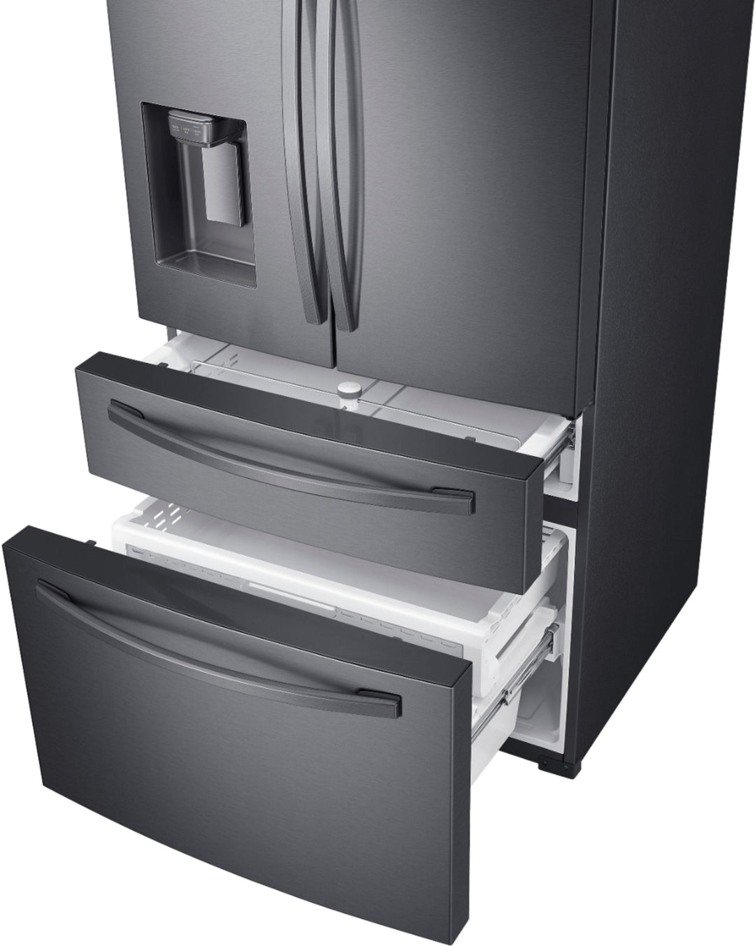 Samsung - 22.6 cu. ft. 4-Door French Door Counter Depth Refrigerator with FlexZone™ Drawer - Black stainless steel_6