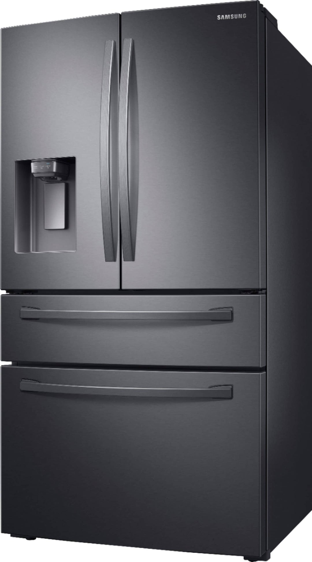 Samsung - 22.6 cu. ft. 4-Door French Door Counter Depth Refrigerator with FlexZone™ Drawer - Black stainless steel_7