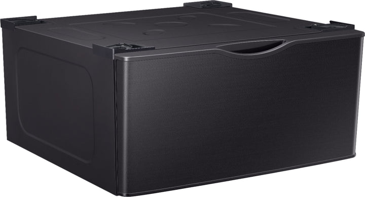 Samsung - Washer/Dryer Laundry Pedestal with Storage Drawer - Brushed black_5