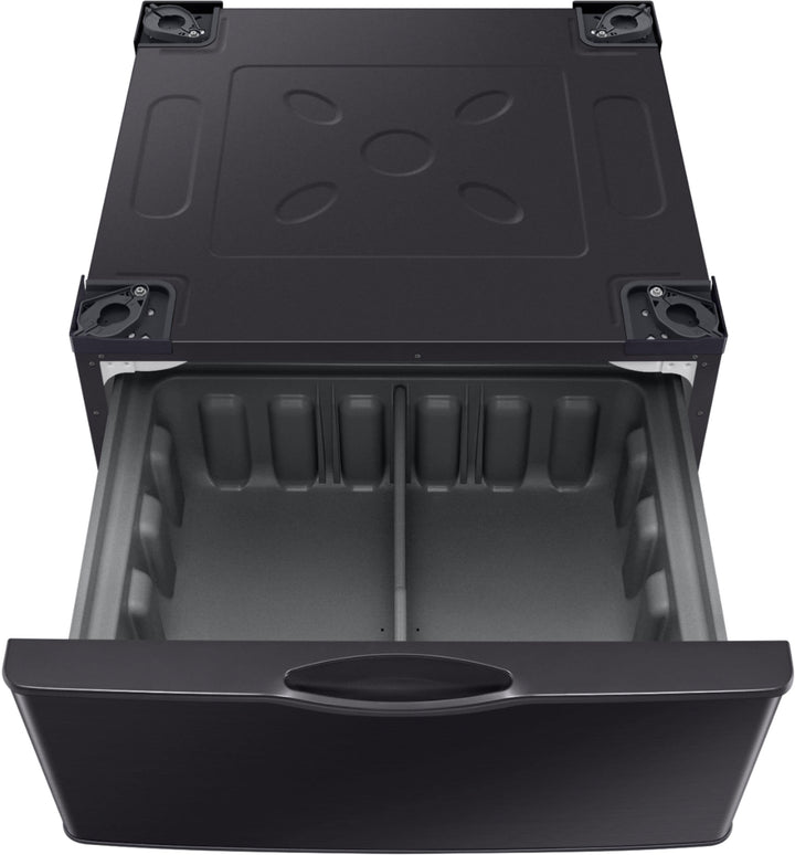 Samsung - Washer/Dryer Laundry Pedestal with Storage Drawer - Brushed black_3