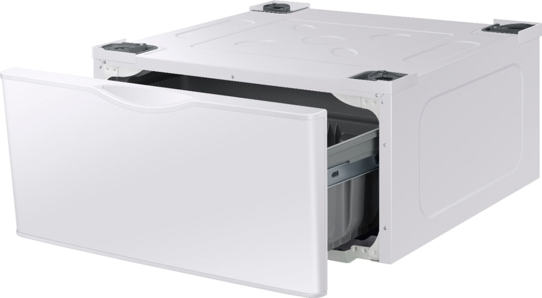 Samsung - Washer/Dryer Laundry Pedestal with Storage Drawer - White_2