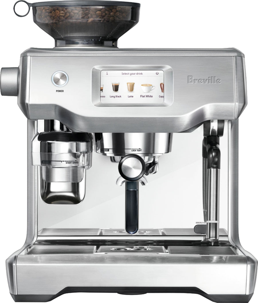 Breville - Oracle Touch Espresso Machine with 15 bars of pressure, Milk Frother and intergrated grinder - Brushed Stainless Steel_0