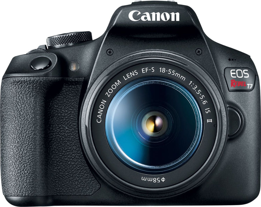 Canon - EOS Rebel T7 DSLR Video Camera with 18-55mm Lens - Black_0