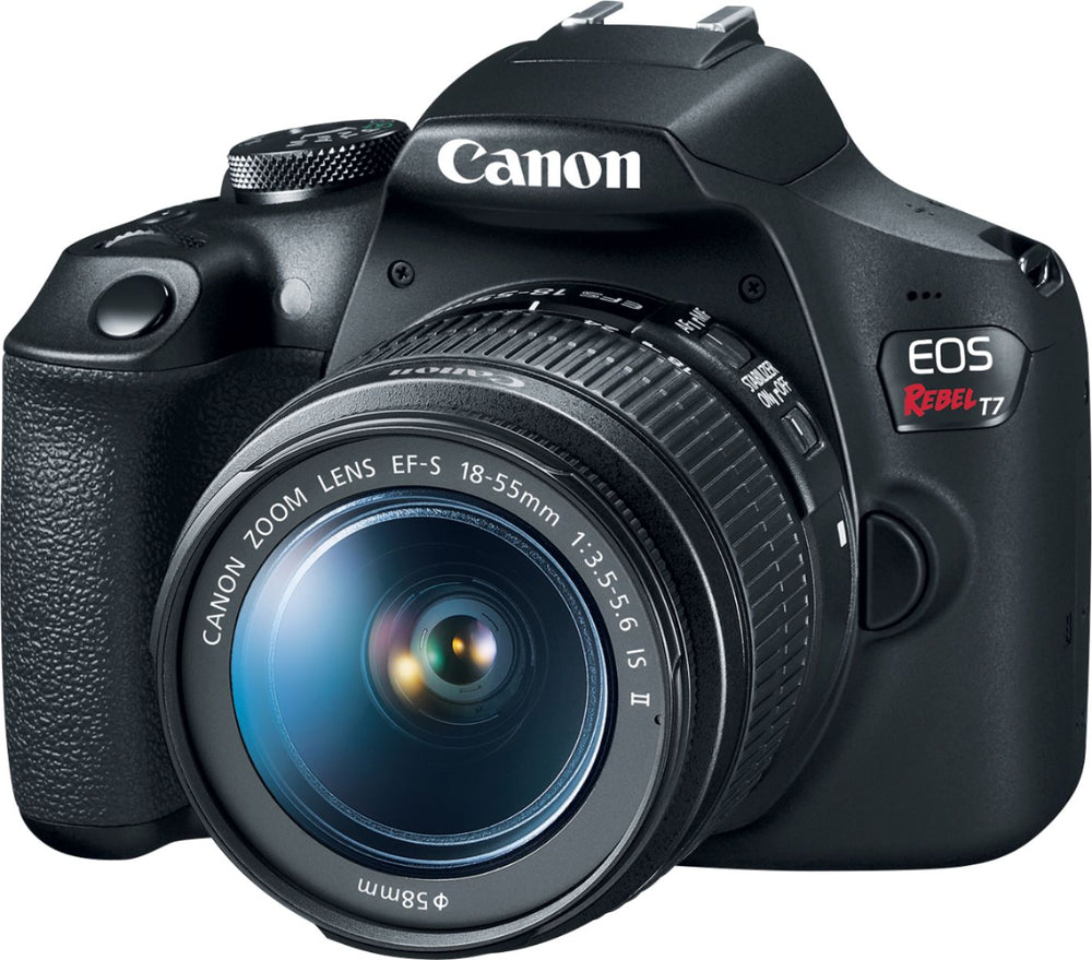Canon - EOS Rebel T7 DSLR Video Camera with 18-55mm Lens - Black_1
