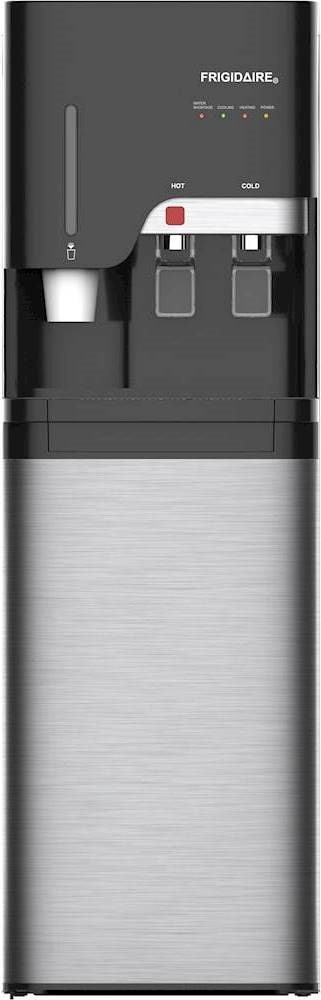 Frigidaire - Bottom-Loading Freestanding Water Cooler/Dispenser with Cup Storage - Stainless steel_0