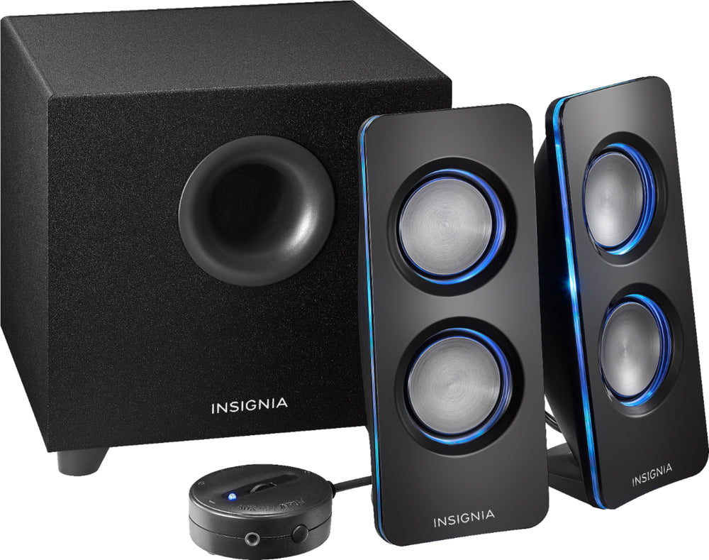 Insignia™ - 2.1 Bluetooth Lighted Speaker System (3-Piece) - Black_1