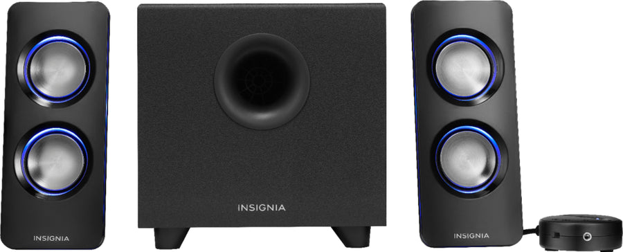 Insignia™ - 2.1 Bluetooth Lighted Speaker System (3-Piece) - Black_0