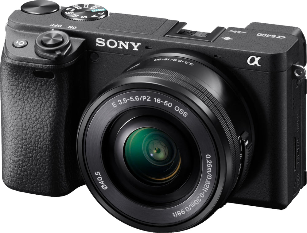 Sony - Alpha a6400 Mirrorless Camera with E PZ 16-50mm f/3.5-5.6 OSS Lens - Black_1