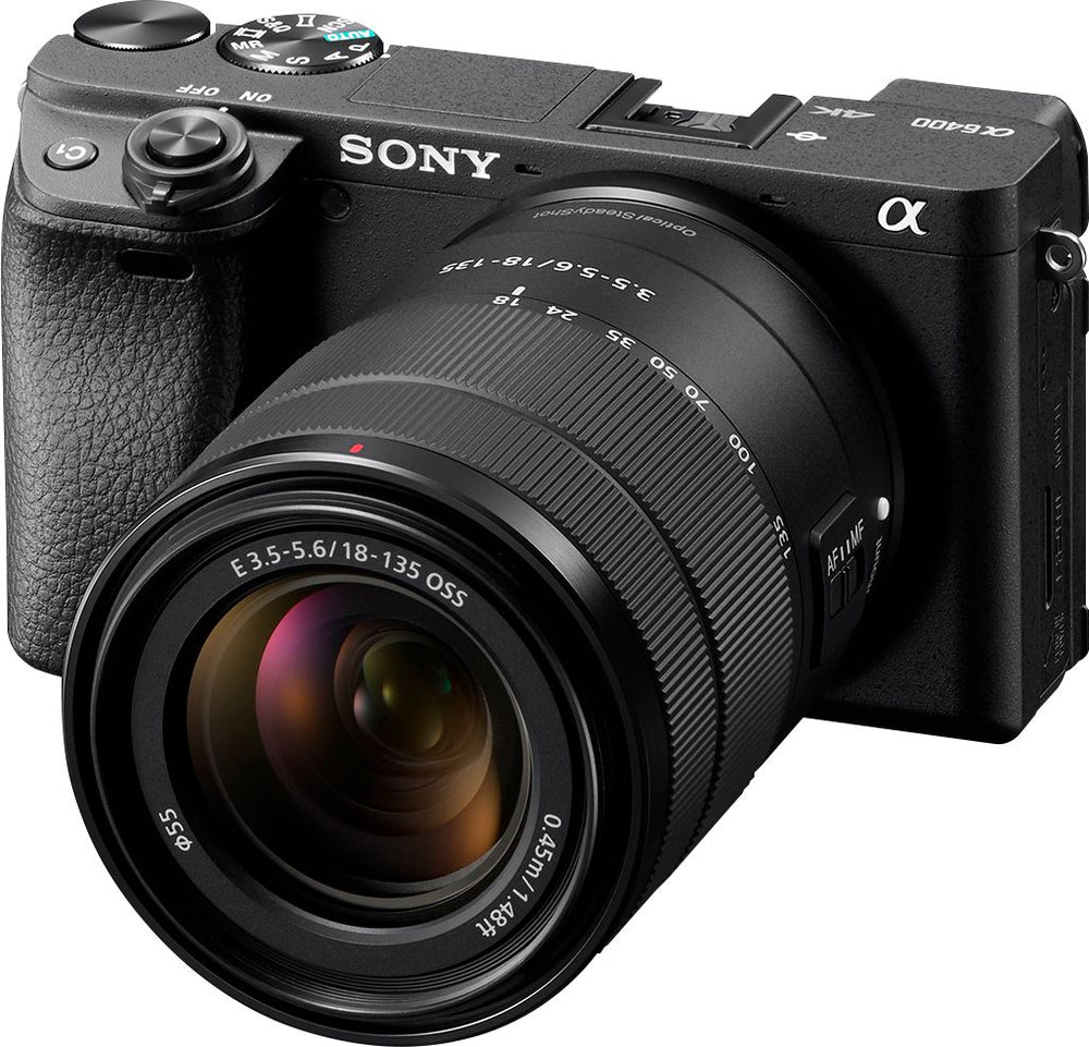 Sony - Alpha a6400 Mirrorless 4K Video Camera with E 18-135mm f/3.5-5.6 OSS Lens - Black_1