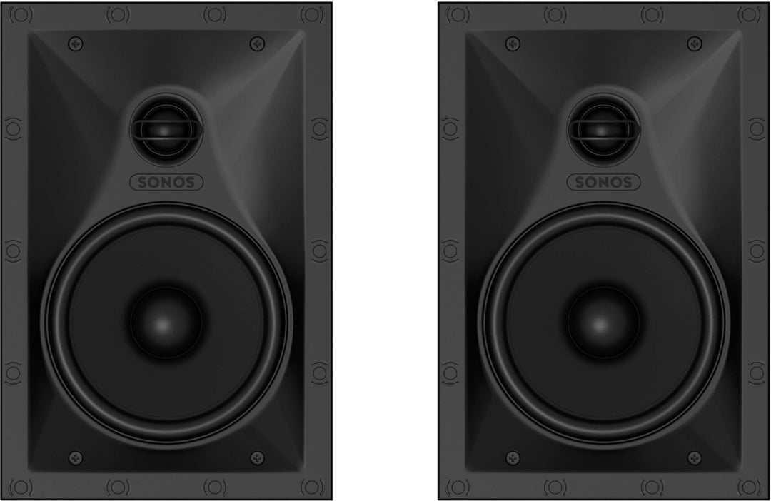 Sonos - Architectural 6-1/2" Passive 2-Way In-Wall Speakers (Pair) - White_5