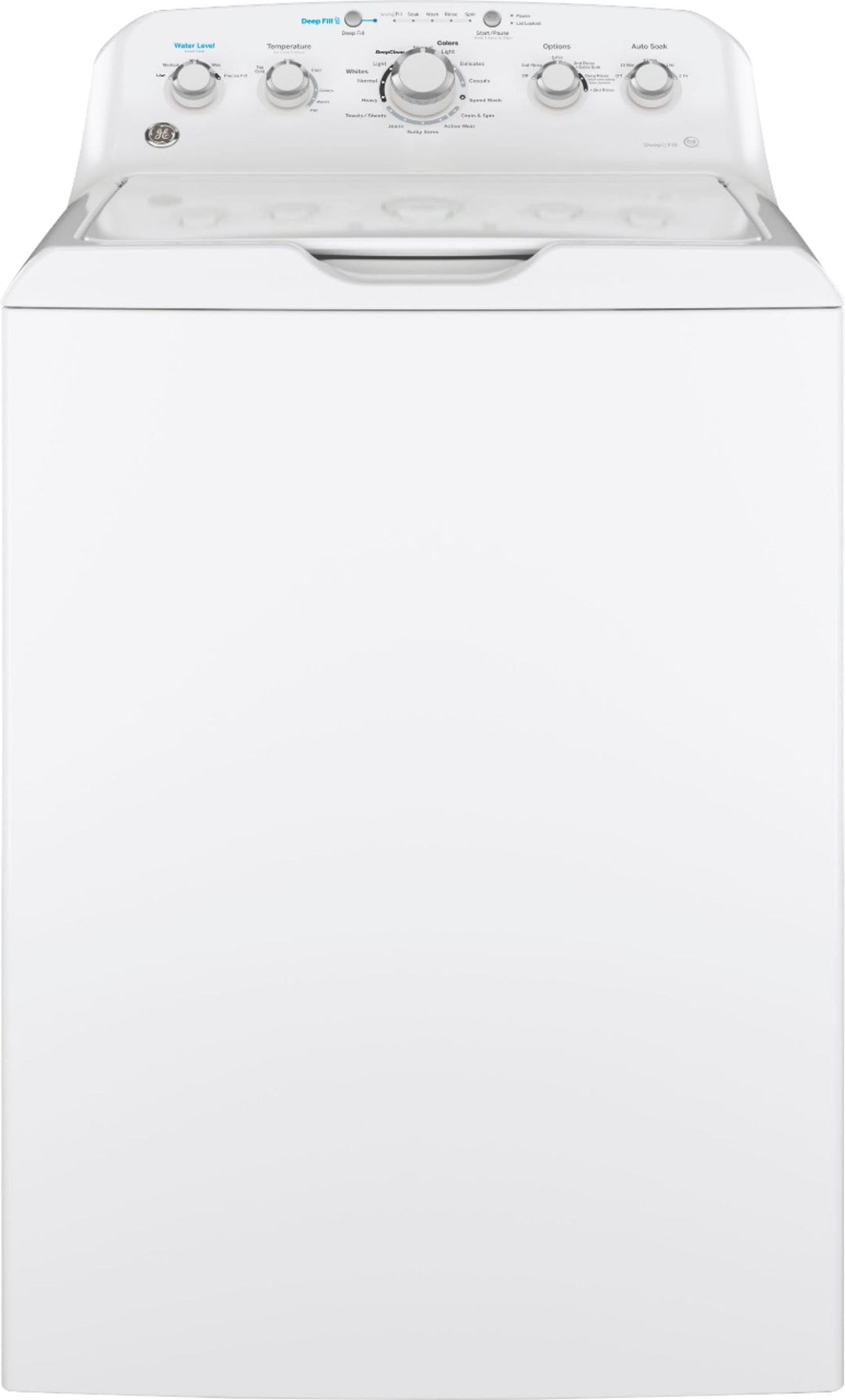 GE - 4.5 Cu. Ft. Top Load Washer with Precise Fill - White on white_0