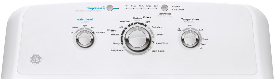 GE - 4.2 Cu. Ft. Top Load Washer with Precise Fill & Deep Rinse - White on white_6