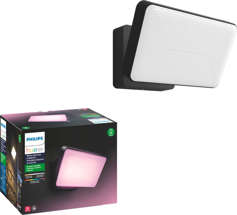 Philips - Hue White and Color Ambiance Discover Outdoor Floodlight - Black_1