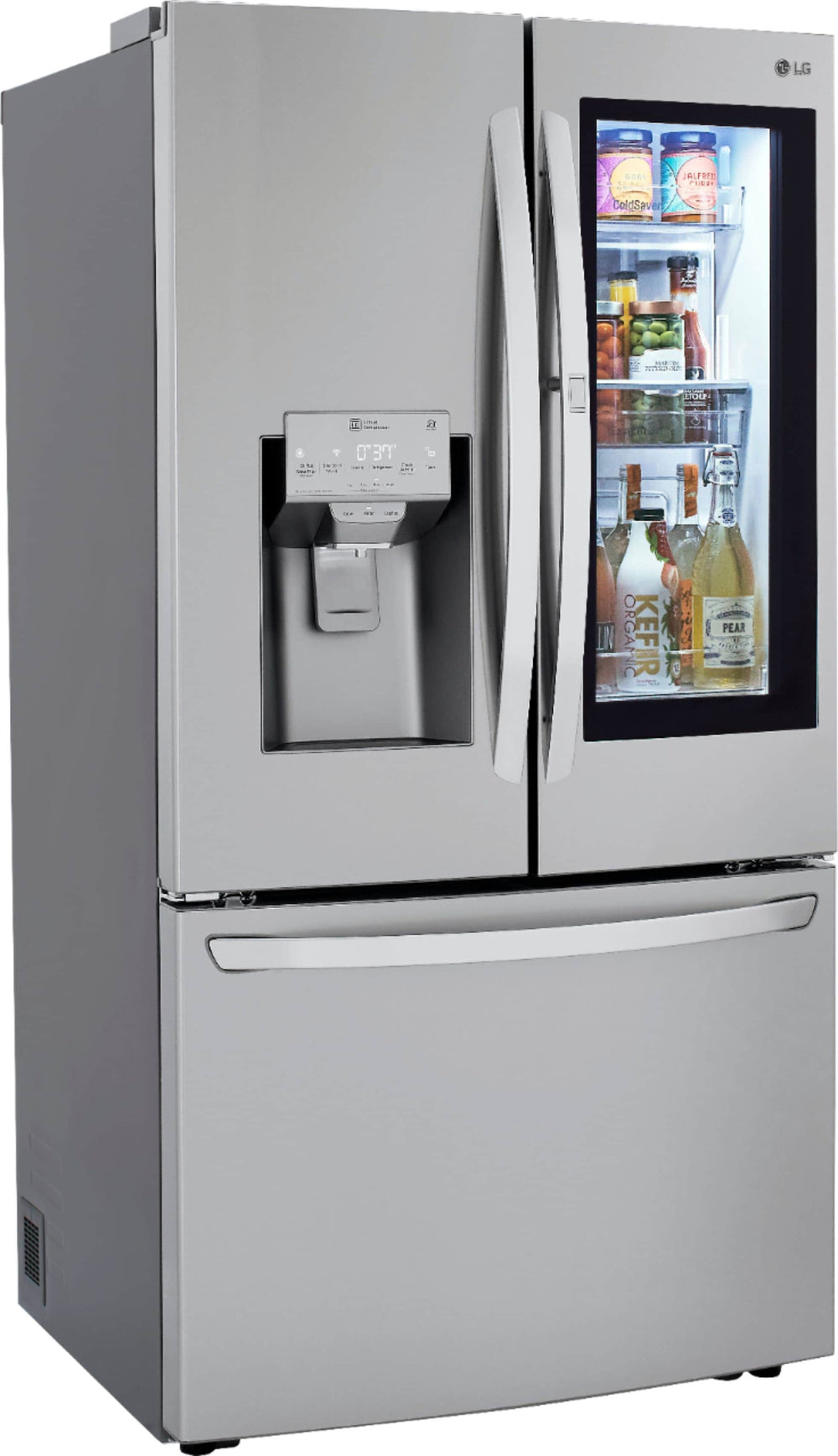 LG - 29.7 Cu. Ft. French Door-in-Door Smart Refrigerator with Craft Ice and InstaView - Stainless steel_1