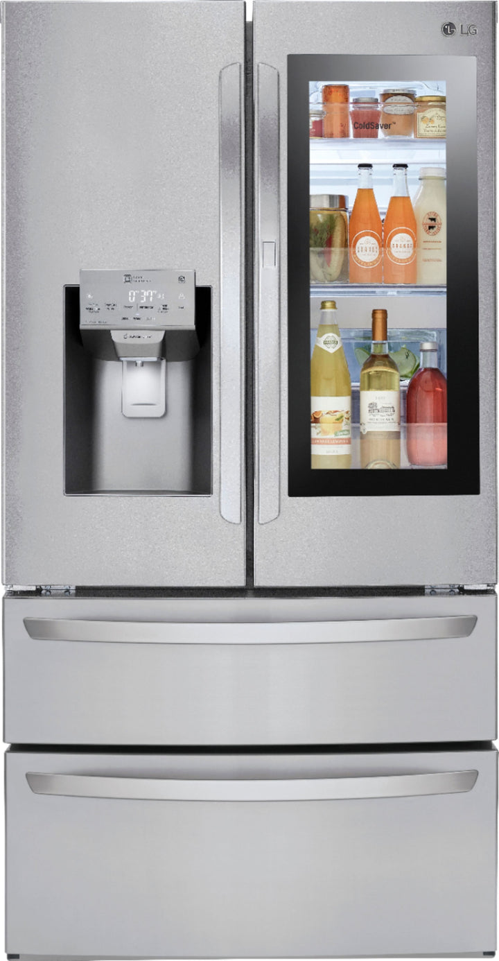 LG - 27.8 Cu. Ft. 4-Door French Door Smart Refrigerator with InstaView - Stainless steel_0