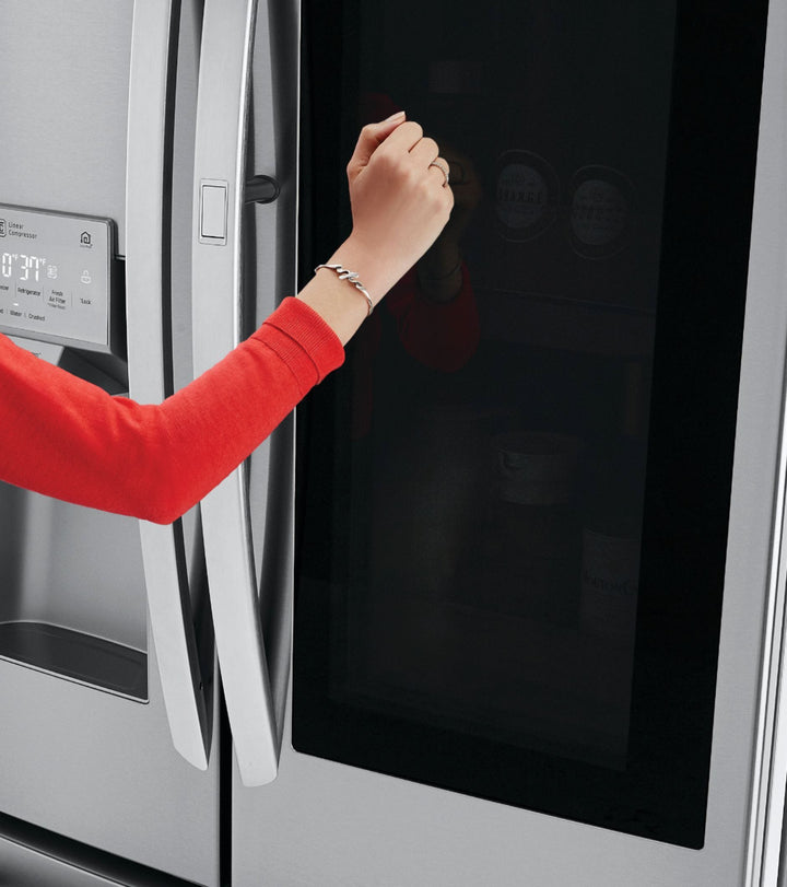 LG - 27.8 Cu. Ft. 4-Door French Door Smart Refrigerator with InstaView - Stainless steel_3