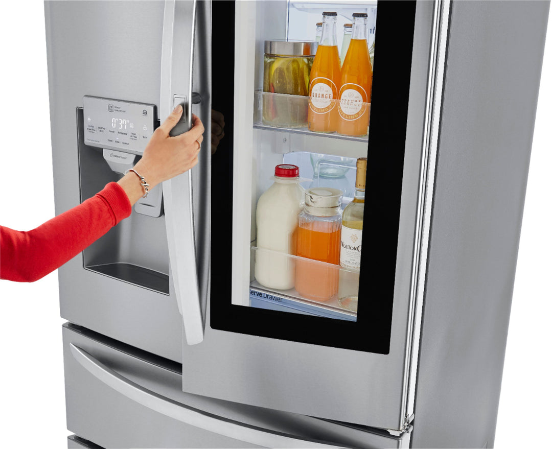 LG - 27.8 Cu. Ft. 4-Door French Door Smart Refrigerator with InstaView - Stainless steel_30