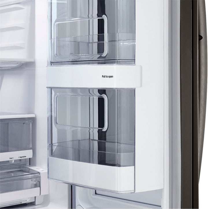 LG - 27.8 Cu. Ft. 4-Door French Door Smart Refrigerator with InstaView - Black stainless steel_25
