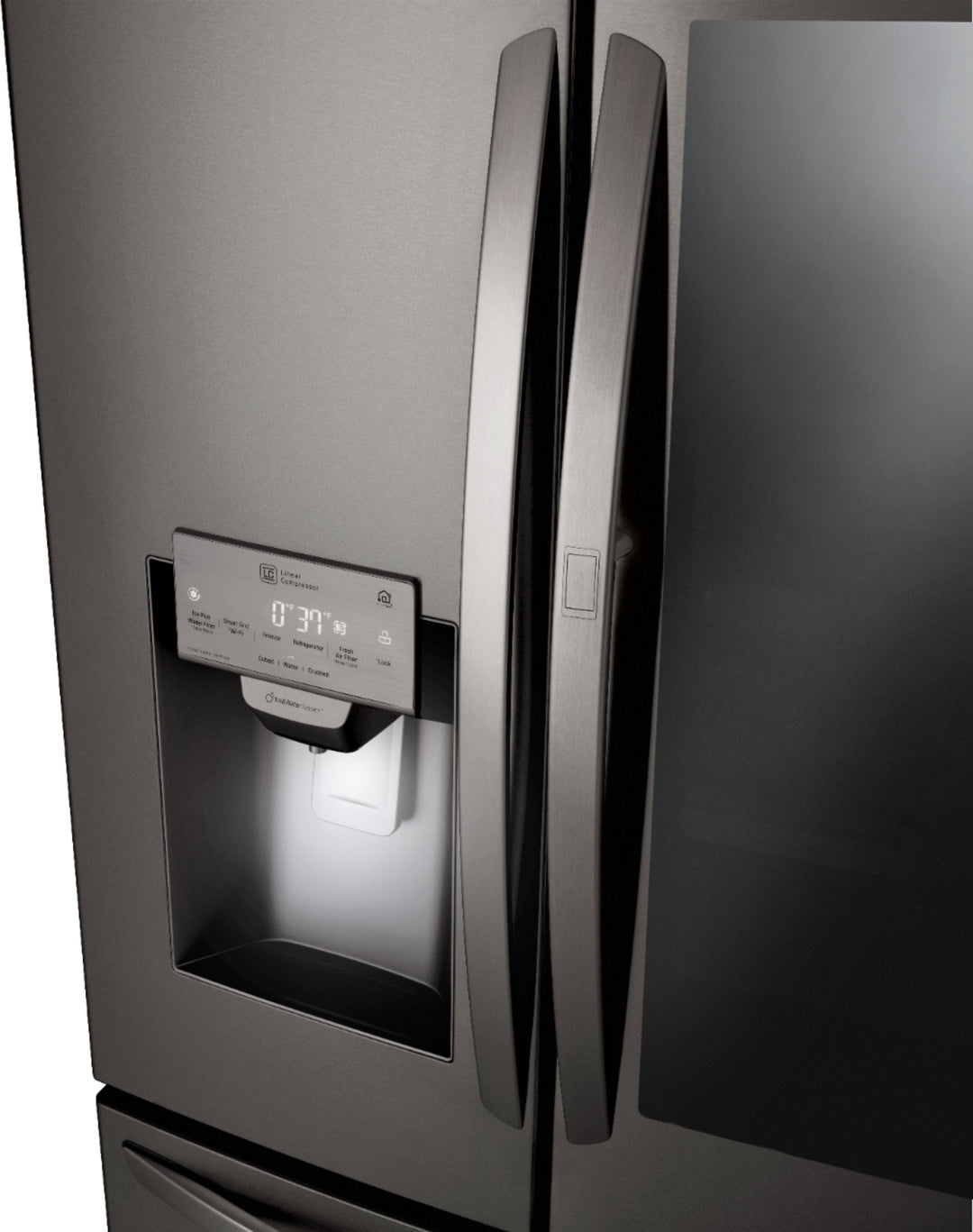 LG - 27.8 Cu. Ft. 4-Door French Door Smart Refrigerator with InstaView - Black stainless steel_23