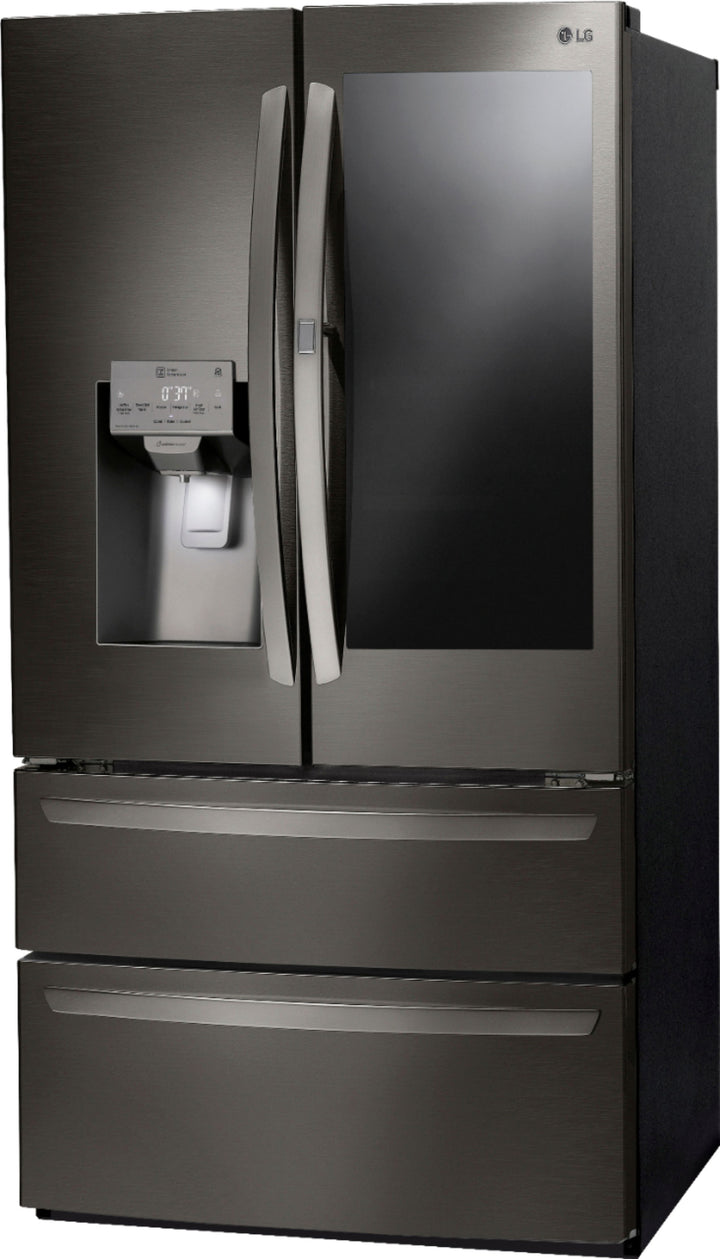 LG - 27.8 Cu. Ft. 4-Door French Door Smart Refrigerator with InstaView - Black stainless steel_12
