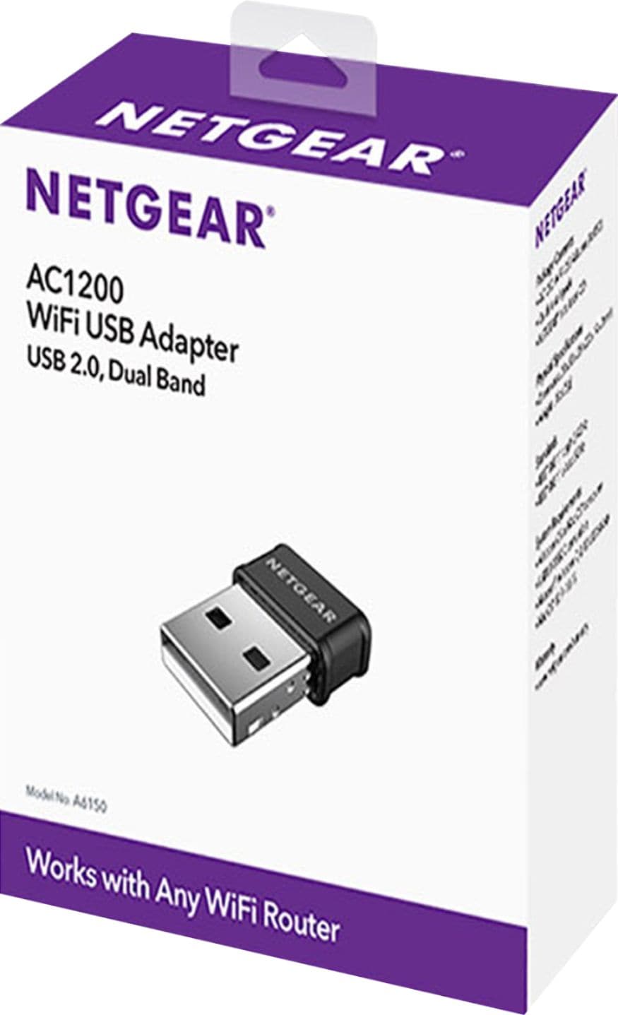 NETGEAR - Dual-Band Wireless-AC USB Network Adapter - Black_1