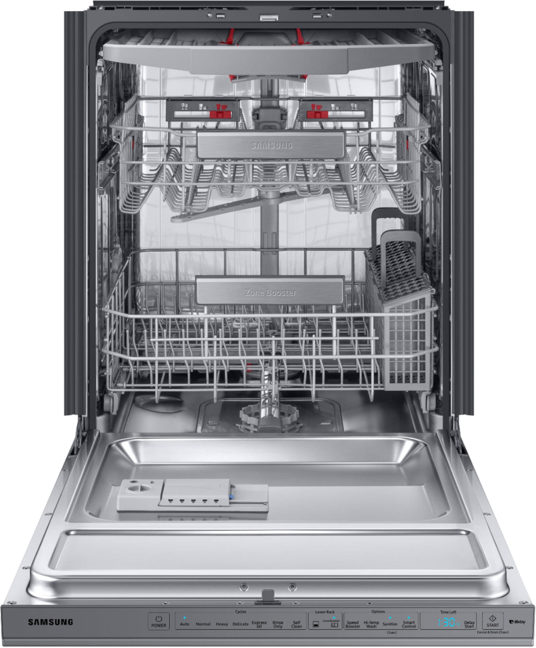 Samsung - Linear Wash 24" Top Control Built-In Dishwasher with AutoRelease Dry, 39 dBA - Stainless steel_15