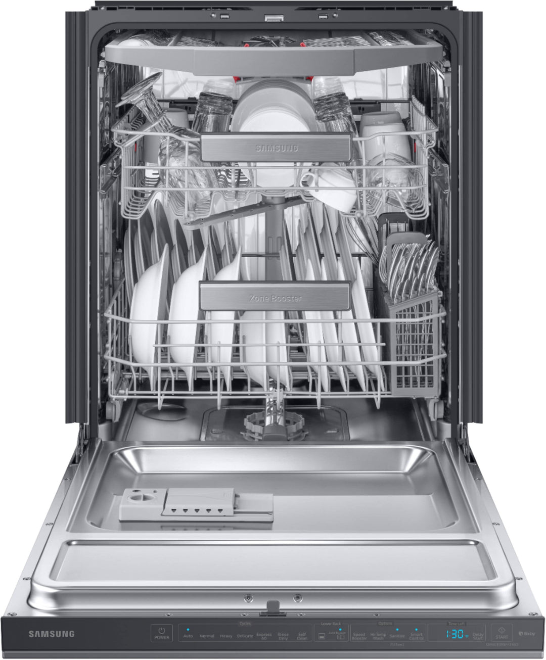 Samsung - Linear Wash 24" Top Control Built-In Dishwasher with AutoRelease Dry, 39 dBA - Black stainless steel_10