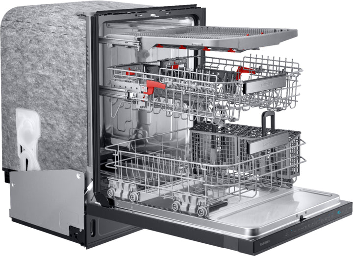 Samsung - Linear Wash 24" Top Control Built-In Dishwasher with AutoRelease Dry, 39 dBA - Black stainless steel_7