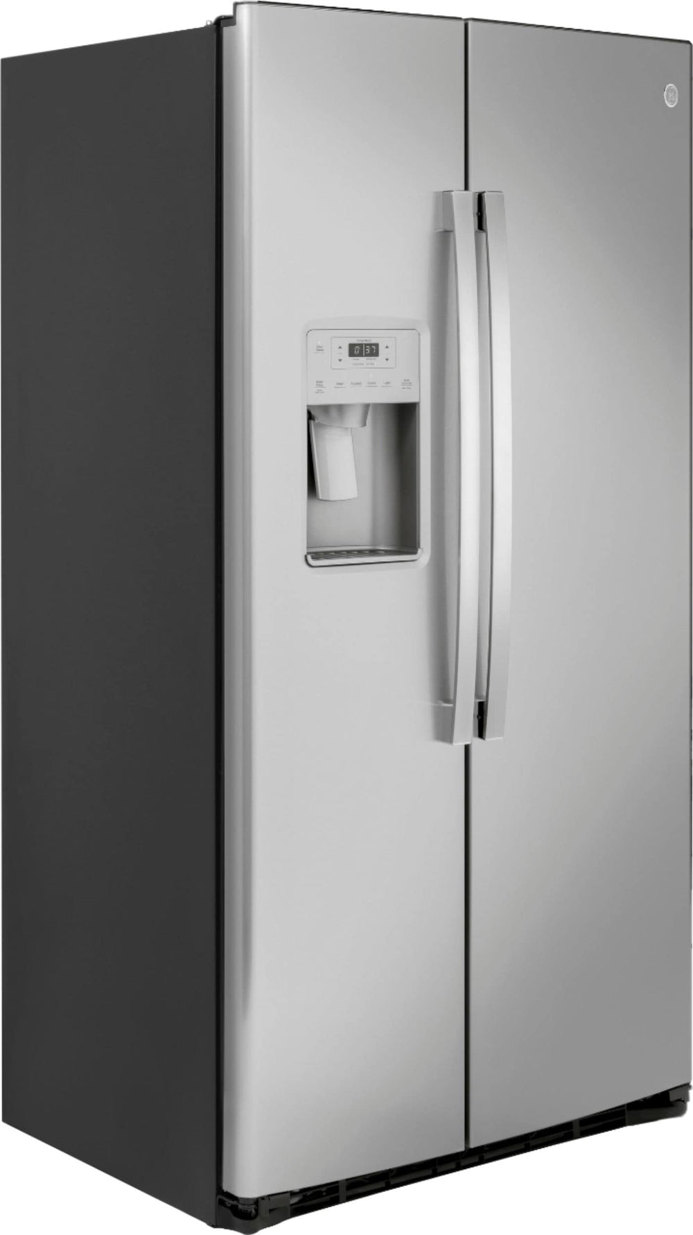 GE - 21.8 Cu. Ft. Side-by-Side Counter-Depth Refrigerator - Stainless steel_1