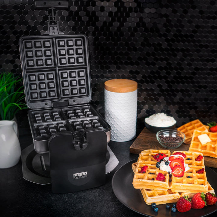 Bella Pro Series - Pro Series 4-Slice Rotating Waffle Maker - Stainless Steel_12