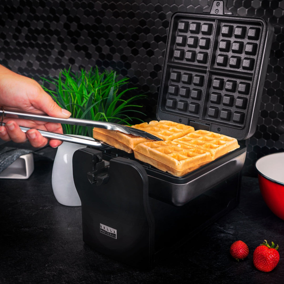 Bella Pro Series - Pro Series 4-Slice Rotating Waffle Maker - Stainless Steel_11