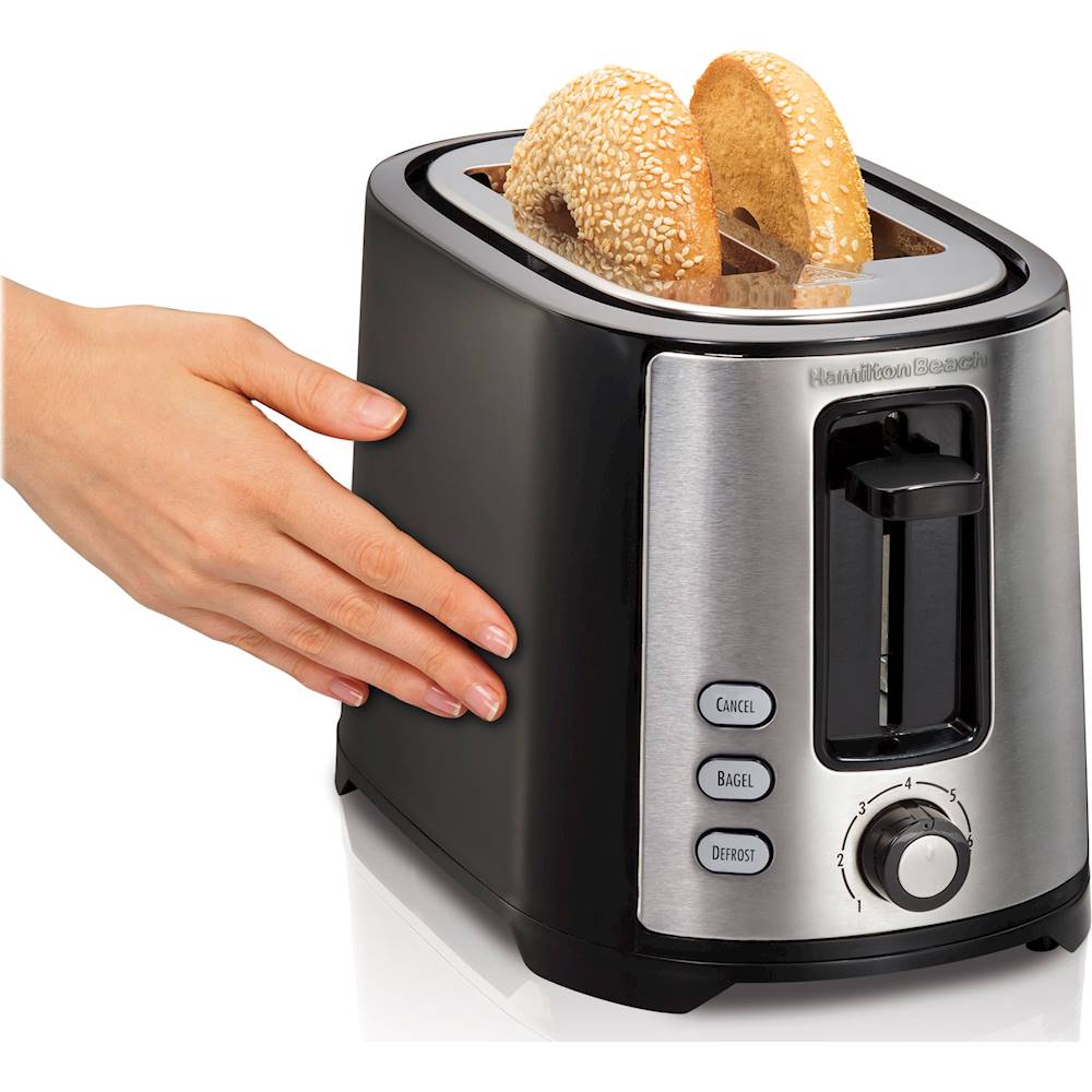 Hamilton Beach - 2-Slice Wide-Slot Toaster - Black_2