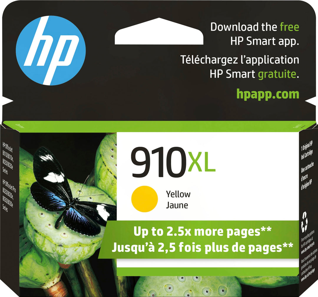 HP - 910XL High-Yield Ink Cartridge - Yellow_0