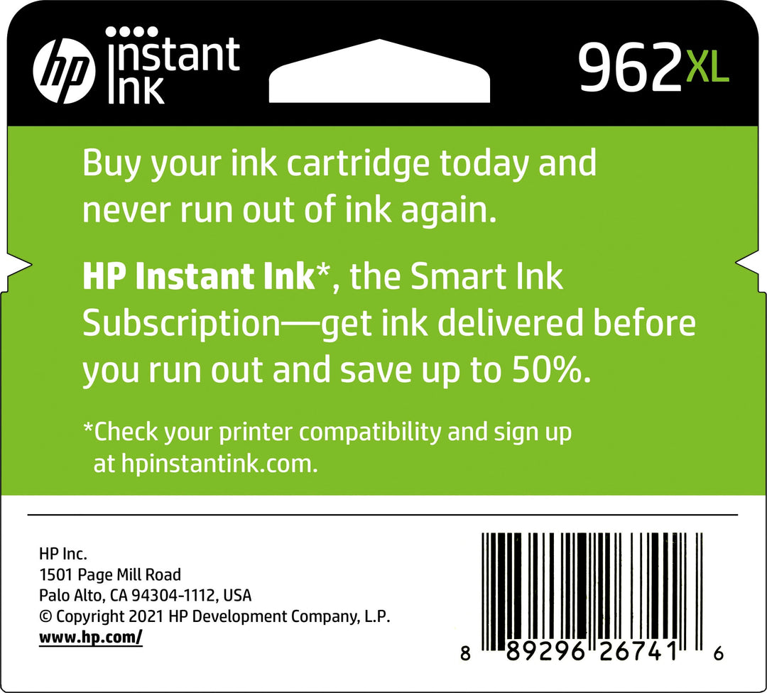 HP - 962XL High-Yield Ink Cartridge - Cyan_3