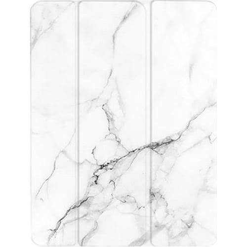 SaharaCase - Custom Design Smart Folio Case for Apple® iPad® Pro 12.9" (4th Generation 2020) - White Marble_0