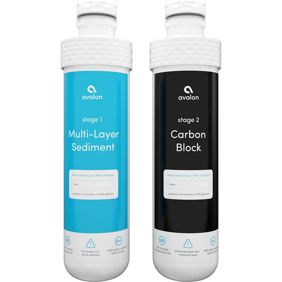 Dual Water Filters for Select Avalon Bottleless Water Coolers - White And Blue_0