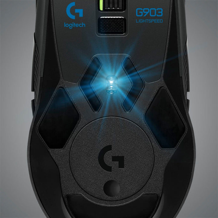 Logitech - G903 LIGHTSPEED Wireless Optical Gaming Ambidextrous Mouse with RGB Lighting - Black_2