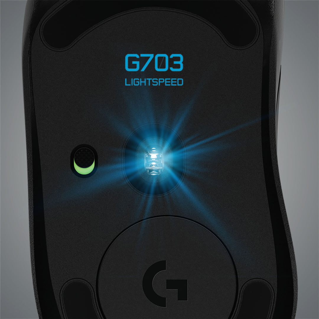 Logitech - G703 LIGHTSPEED Wireless Optical Gaming Mouse - Black_7