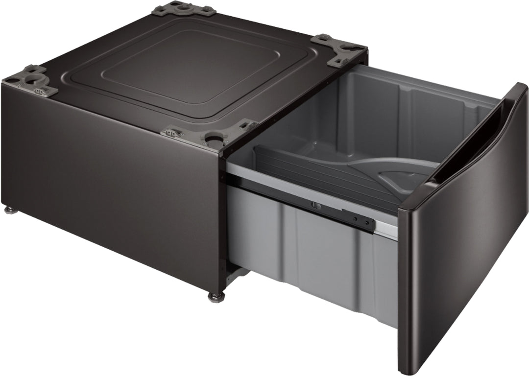 LG - 27" Laundry Pedestal with Storage Drawer - Black steel_3