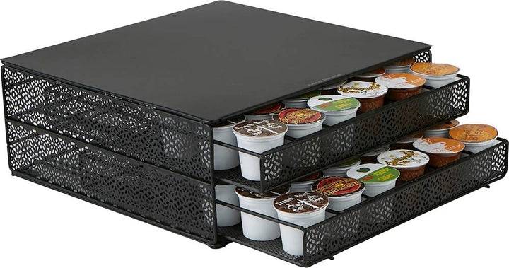 Mind Reader - 72 K-Cup Single Serve Coffee Pods Double Tray - Black_2