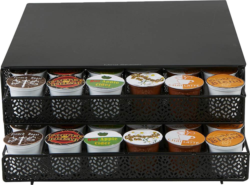 Mind Reader - 72 K-Cup Single Serve Coffee Pods Double Tray - Black_1