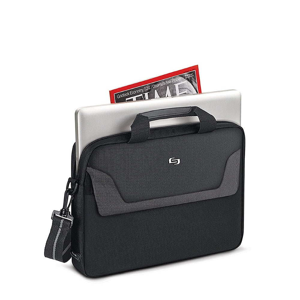 Solo - Pro Slim Laptop Briefcase for 14.1" Laptop - Black_5