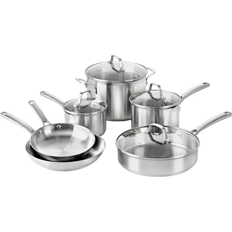 Calphalon - Classic 10-Piece Cookware Set - Stainless Steel_0