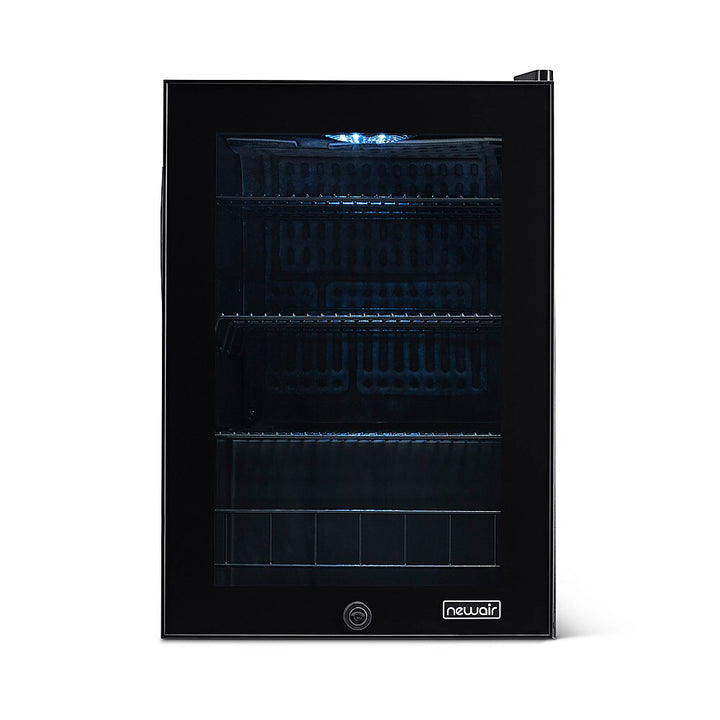 NewAir - 90-Can Freestanding Beverage Fridge, Compact with Adjustable Shelves and Lock - Black_16