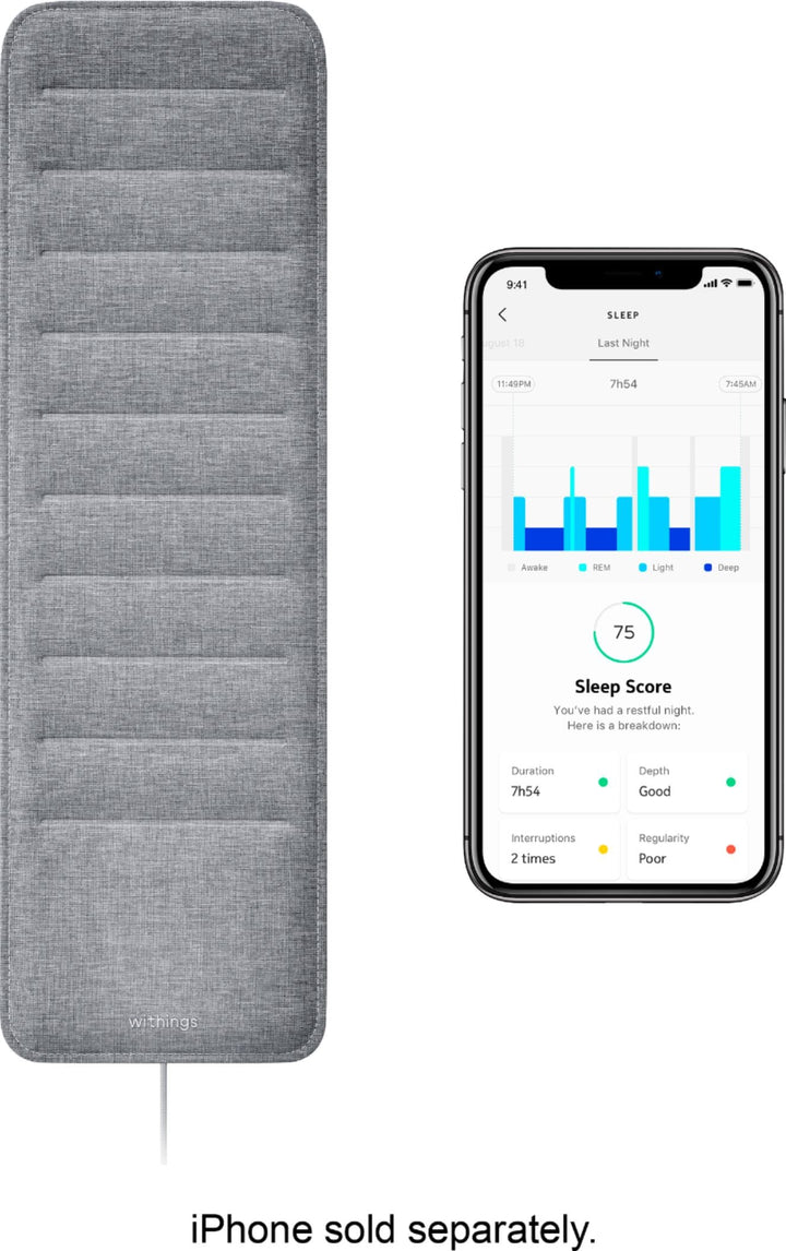 Withings - Sleep Tracking Mat - Gray_8