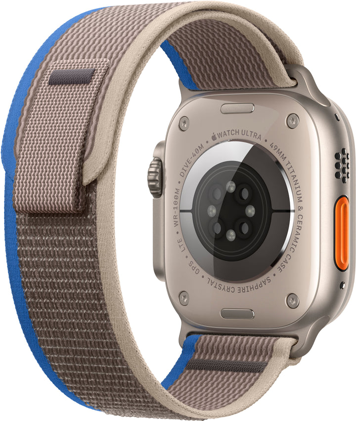 Apple Watch Ultra (GPS + Cellular) 49mm Titanium Case with Blue/Gray Trail Loop - S/M - Titanium_1