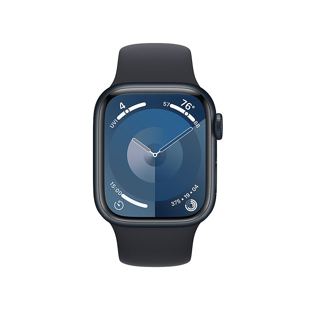 Apple Watch Series 9 (GPS) 41mm Midnight Aluminum Case with Midnight Sport Band - M/L - Midnight_1