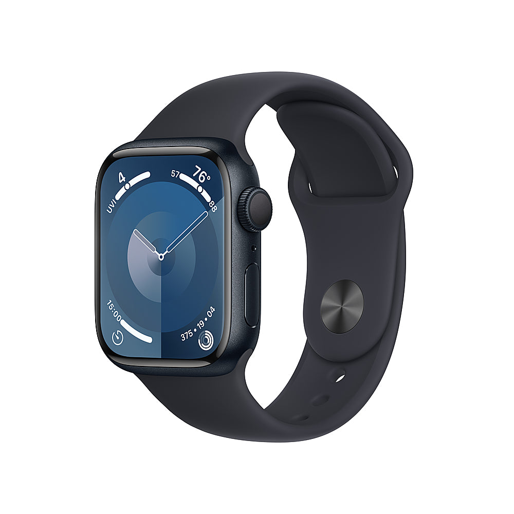 Apple Watch Series 9 (GPS) 41mm Midnight Aluminum Case with Midnight Sport Band - M/L - Midnight_0